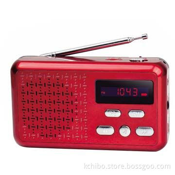 FM/MW/SW radio with MP3 player, rechargeable battery